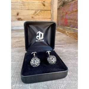 DELEON‎ TEQUILA CUFF LINKS CUFFLINKS + GIFT BOX MEMORABILIA COLLECTIBLE